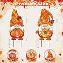 RJZZ 2 Pack Outdoor Thanksgiving Gnomes Fall Yard Signs Thanksgiving Outdoor Decorations 22.5" Fall Yard Stakes Pumpkin Sunflower Harvest Decor for Porch Garden Yard Lawn