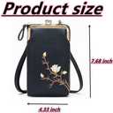 Women Sling Cross-Body Wallet with Mobile Cell Phone Holder, Crossbody Bags for Women Travel