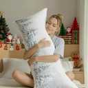 Winter Snowy Pine Tree Forest Body Pillow Cover 20x54, Farmhouse Christmas Tree Landscape Long Body Hug Pillow Pillowcase for Bed Couch Kids Adults