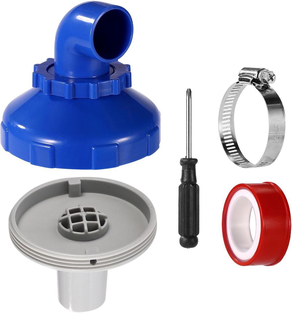 Lyreh 5pcs Pool Jet Nozzle Set, 360 Swivel Rotatable Pool Inlet Nozzle Fittings Swimming Pools Return Jet for Intex Spa Spout Replacement Parts Accessories