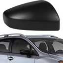 Passenger Right Side Mirror Cover Compatible with Subaru Impreza 2017 2018 2019 2020 2021 2022 2023 Without Turn Signals, Clip-on Rearview Door Mirror Cap Housing, Matte Black