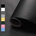 4 x WADILE Peel and Stick Wallpaper 15.9in x 78.7in, Solid Color Contact Paper Waterproof, Vinyl Colored Wall Paper Self Adhesive, Textured Wallpaper Removable for Cabinets/Countertop, Black