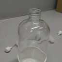 TERESRY 2 Pack 360 Glass Spray Bottles with Silicone Sleeve, 16 oz Empty Refillable Containers with Adjustable Spray Nozzles, Spray Bottles for Hair, Cleaning Solutions and Plants White