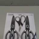 Kitchen Scissors All Purpose Pack of 3 - Heavy Duty Stainless Steel Cooking Shears for Cutting Meat, Food, Fish, Poultry Multipurpose Sharp Scissors for Dishwasher Safe
