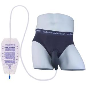 Vojefeb Incontinence Underwear for Men - Urine Bags for Men, Washable Mens Incontinence Briefs, Reusable Incontinence Protective Briefs, XL