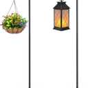 76 Adjustable Lantern & Shepherd Hook  Heavy Duty Outdoor Garden Hook for Lanterns, Solar Lights, String Lights, Hanging Baskets, Plant Pots, Hummingbird Feeders & Wedding Decor 2Pack