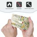 Decorative Light Switch Cover Rustic Beige Wildflower Green Plants Yellow Floral 1 Gang Oversized Single Toggle Wall Plate Jumbo Electrical Switchplate Face (1-Gang Toggle / 5 x 3 IN)