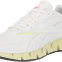 Reebok Women's Zig Dynamica 4 Sneaker, White/ Pure Grey/ Citrus Glow, 7.5