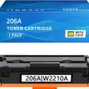206A Black Toner Compatible for HP 206A W2110A Black Toner Cartridges for HP Color LaserJet Pro MFP M283fdw M283cdw M255dw Toner Cartridges