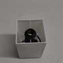 COZOO USB Bedside Dimmable Table Desk Lamp with 2 USB Charging Ports 2 Outlets Power Strip, Black Charger Base Flaxen Fabric Shade, LED Light for Bedroom/Nightstand/Living Room/Dorm/Home Office/College