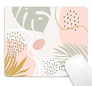 Square Mouse Pad, Abstract Art Mousepad Waterproof Mouse Pad Non-Slip Rubber Base Mousepad for Office Laptop, 9.5x7.9 inch, Abstract Plants