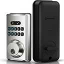 MOUSETRO Keyless Entry Door Lock, Electronic Keypad Deadbolt for Front Door, Smart Locks with 6 Digital Code, Auto Lock, Anti-Peeking Password, Easy Installation, Silver