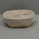 3Pcs Banneton Bread Proofing Basket, 10 inch Oval Banneton Basket,Sourdough Proofing Basket,Bread Bowl Handmade Rattan Baskets and Liners for Professional & Home Sourdough Bread Baking