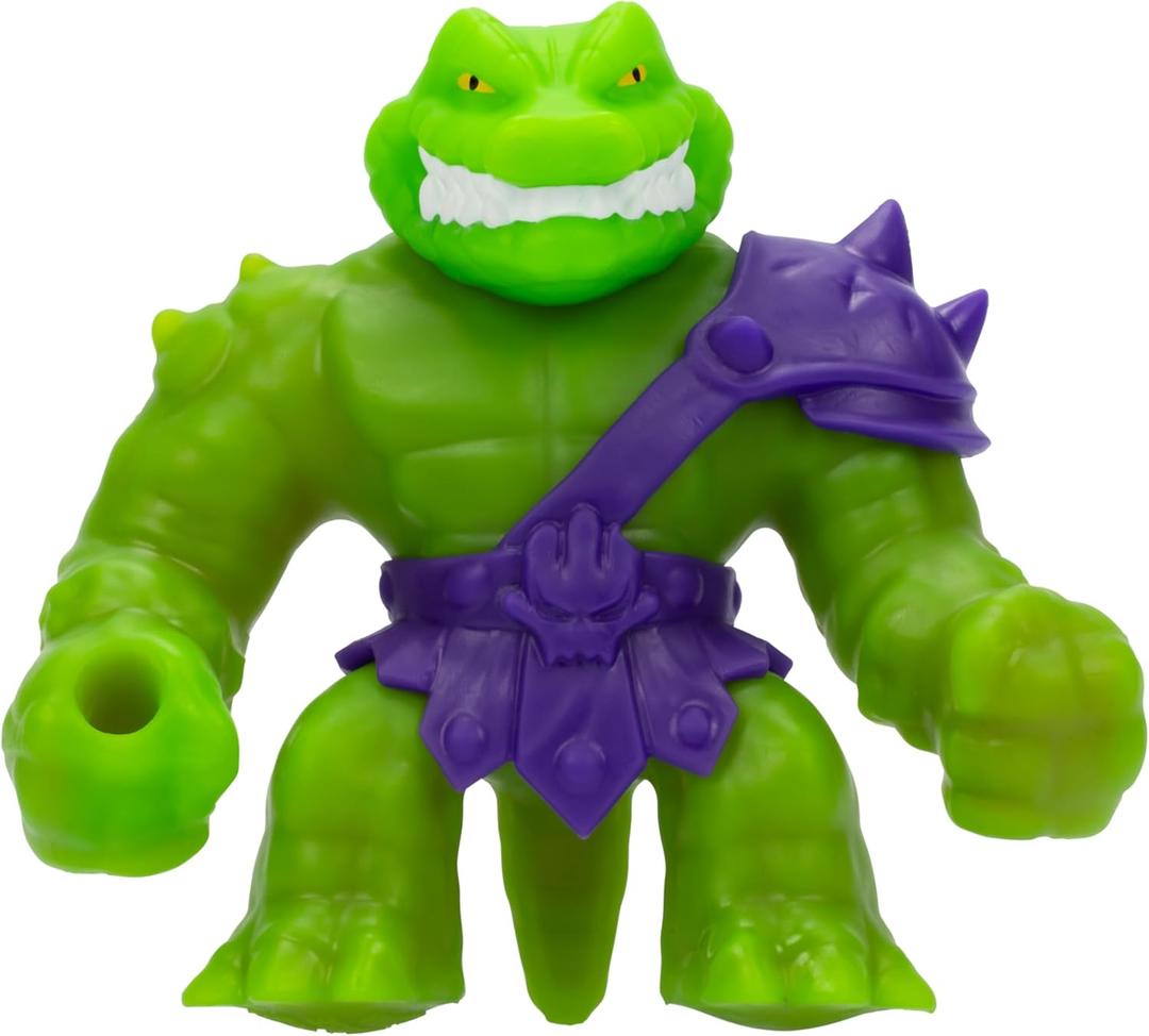 Heroes of Goo Jit Zu Stretch Strikers Hero Pack, Stretchy Action Figure Rock Jaw, Unique Goo Filling, Stretches Up to 3 Times Their Size, Collect All 5 Squishy, Stretchy, Scrunchy Characters