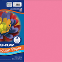 Construction Paper, 12"x18", Shocking Pink, 50/Pk PAC103045