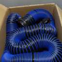 15FT RV Sewer Hose Extension, EXTREME Heavy Duty 24 Mil TPE Material for Abrasion Resistance and Crush Protection, Camper Sewer Extension Hose with Caps, Blue