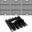 Adviace Replacement Parts for Nexgrill 720-0896B 720-0896 720-0898 Deluxe 6 Burner Gas Grill Models, Flame Tamers and Grill Grates Replacement for Nexgrill 6 Burner 720-0896B Grill