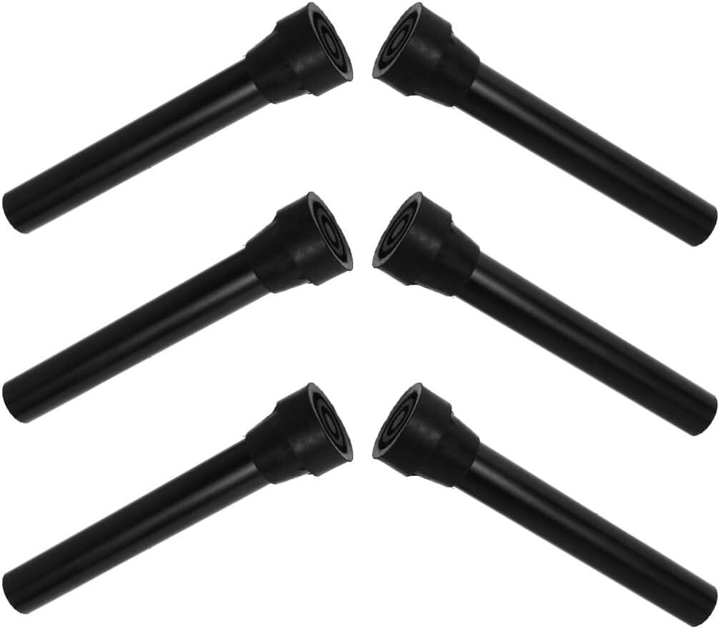 Mipcase 6pcs Universal Trampoline Replacement Legs Mini Trampoline Leg Cap Tip with Covers Pad Stainless Steel Trampoline Leg Tube Trampolines Bounce Part