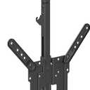Mount Plus CM344 Flip Down TV and Monitor Roof Ceiling Swivel Mount | Fits Flat TV 23 to 55 Inches | VESA Compatible 200x200, 400x400 | Height Adjustable | Pitched Roof