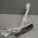 Floor Scrub Brush with Long Handle, 3 in 1 Scrape and Heavy-Duty Stiff Bristle Floor Scrubber Brush with Squeegee and Tweezer for Cleaning Tile Wall Deck Bathroom Patio Garage Kitchen (White)