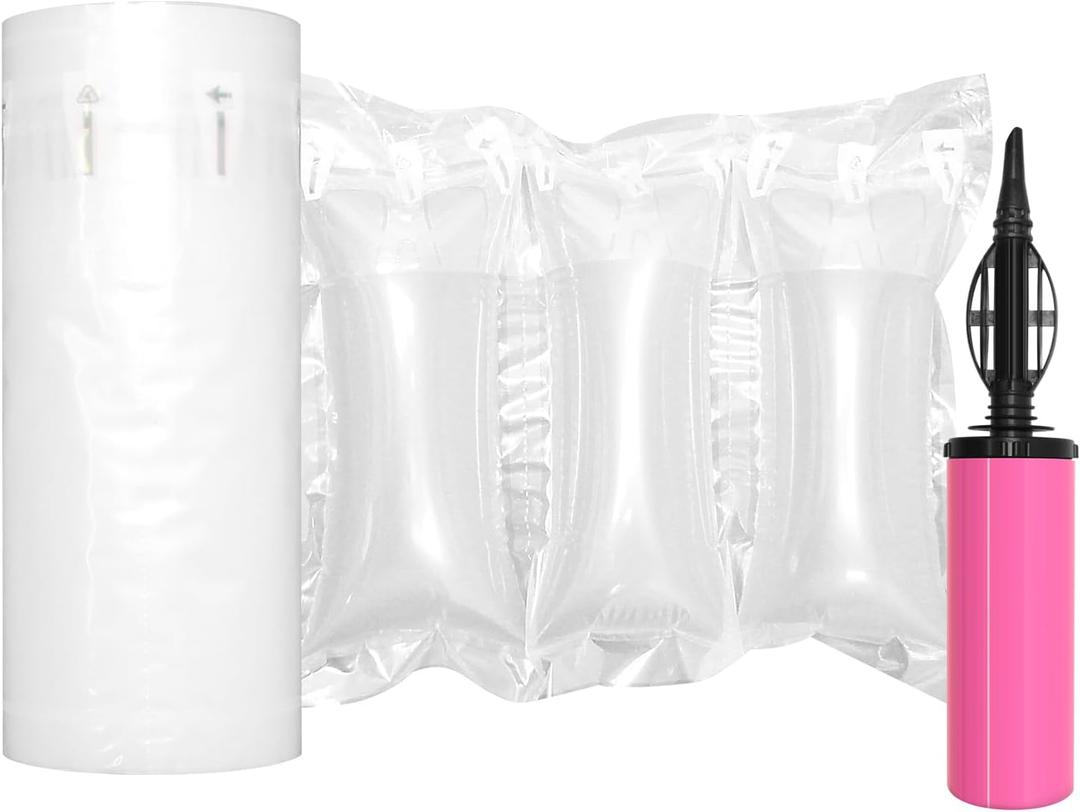 Air Pillows for Shipping with Pump Packaging Air Bags 400 Count Inflatable Shipping Supplies Box Filler Packing Materials Alternative to Packing Peanuts, Purse Stuffers for Shape 3.54" x 7.87"