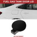 ACROPIX Fuel Tank Door Cap for Volkswagen Tiguan 2010-2019 Fuel Filler Flap Cover Bolt Type No.5N7809857 Black ABS Fuel Filler Door Gas Cap