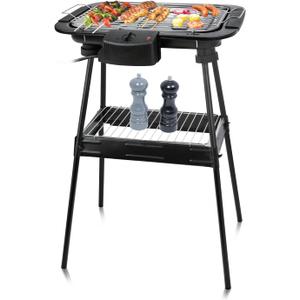 Electric Grill Outdoor Indoor Cooking,Smokeless BBQ,Portable Removeable Stand Grill, (YD301 Upgrade)