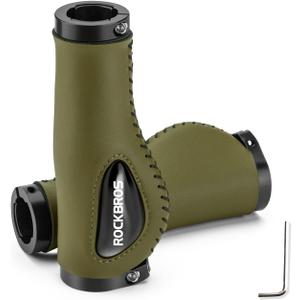 ROCKBROS Bike Handle Grips Ergonomics Design Soft Gel Dual Lock on Bicycle Handlebar Grips for Mountain MTB MBX Bike Electric Scooter