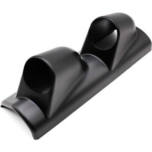 Universal Black ABS Plastic Double Gauge Pod Holder  Fits Most Car or Truck  2" 52mm Gauge Cluster