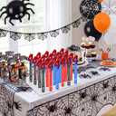 Jenaai 24 Pcs Spider Theme Number 4 Birthday Bubble Wands Spider Web Bubble Wand Party Favors for Summer Activity Cartoon Birthday Gifts Carnival Goody Bag Stuffers