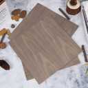 12 Pcs Walnut Unfinished Wood Craft, 12 x 12 x 1/8 Inch - 3mm Thick Walnut Unfinished Plywood for Laser Cutting & Engraving, School DIY Projects, Painting, Fretwork, CNC Cutting, Wood Burning 12 Pcs