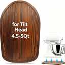 Mixer Slider Compatible with Kitchen aid 4 .5-5 Qt Stand Mixer Pine Wood - Kitchen Countertop Storage Mover Sliding Caddy for Kitchen Aid 4 .5-5 Qt Mixer (4 .5-5 Qt - Brown)
