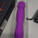 Electric Handheld Double-Ended Available Shoulder Neck Back Relaxation Tools Portable Travel Home Work Sports Out Use Relieve Deep Tissue Whole Body Muscle Pain Fatigue -Purple