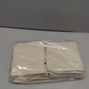 SOLSTICE Cotton Saree Covers, Saree Bags, Clothes Covers for Clothes Storage bag, Travelling, Wardrobe Organizer with Mesh, Window (16 x 14, off White) (Pack of 12)