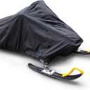 Budge SM-3 Sportsman Snowmobile Cover, Waterproof, Black, Large: Fits snowmobiles 130" L x 51" W x 48" H