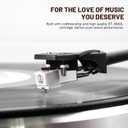 DIGITNOW Vinyl Record Player with Magnetic Cartridge, High Fidelity Belt Drive Turntable with Built-in Speakers & Phono Preamp, Wireless Playback and Aux-in Functionality, Auto Off