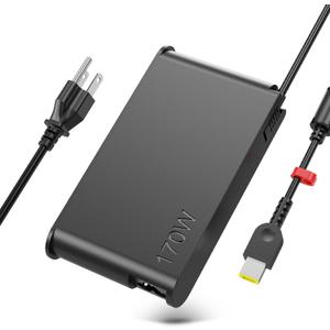 Slim 170W Charger Fit for Lenovo Legion Slim 5 5i Yoga Pro 9i Lenovo ThinkPad P1 P16 IdeaPad Pro 5 Lenovo LOQ ADL170SCC3A 4X20S56697-20V 8.5A ac Adapter Laptop Power Supply