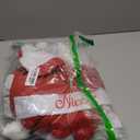 Shinymoon 24 Pieces Christmas Santa Hats Non Woven Fabric Naughty and Nice Santa Hats for Adult Men Women Kids Party Holiday (Red Color)