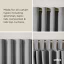 Umbra Cappa Curtain Rod, Includes 2 Matching Finials, Brackets & Hardware, 66 to 120-Inches, Gold