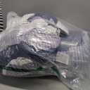 Litanika Mineral Blue Comforter Set Super King - 3 Pieces Lightweight Mineral Blue White Colorblock Stripe Fluffy Bedding Comforter Sets, All Season Bed Set