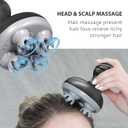 COMFIER Electric Scalp Massager, Waterproof Head Massager with Mutlti-Modes Vibration, Handheld Portable Head Scratcher for Hair Growth, Dog Cat Massager for Deep Clean and Stress Relax
