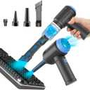 Meudeen Air Duster - Computer Vacuum Cleaner - for Keyboard Cleaning - Cordless Canned Air - 110000RPM Powerful PC Cleaner(VC08) (Blue)