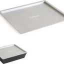 Chef Pomodoro Detroit Pizza Pan Lid  8 x 10-inch (20.3 x 25.4 cm)  Designed Detroit Pizza Pan, Holds Heat & Humidity, Stackable, Prevents Drying, 1.5mm Thick Aluminum