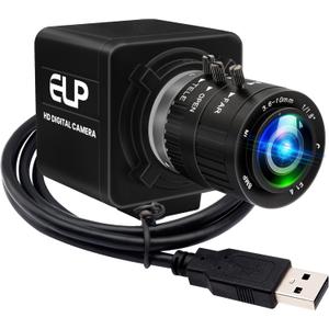USB Camera 4K 12 Megapixels USB Webcam 1080P 120fps High Speed Golf Swing Cam with 3X Manual Optical Zoom Lens Close up PC Computer Plug and Play for Live Streaming Industrial Project Meeting