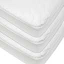 American Baby Company 3 Pack Waterproof Fitted Crib Mattress Protector 52" x 28" - Quilted, Noiseless, Soft & Breathable Crib & Toddler Mattress Pad Cover
