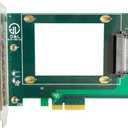 4X to .  Adapter,  4X to - Interface for 2.5" NVMe SSD(PEX4SFF8639)