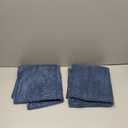 decorUhome Corduroy Navy Blue Throw Pillow Covers 20x20 Set of 2 Decorative Soft Boho Farmhouse Euro Couch Pillow Covers for Living Room Bed Sofa Broadside Striped Pillow Cases