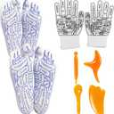 Reflexology Socks with Massage Tools and Gloves, 2 Pair Foot Massage Socks, 1 Pair Gloves, 4 Massage Tools, Acupoint Massage Tool Sets for Man and Women