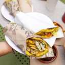 Table Kind 100 x Soft Recycled Floral Napkins Wildflower Soft Paper Napkins Pretty Wild Flower Serviettes for Spring Eco Friendly, Everyday & Compostable Weddings, Tea Party, Birthday Natural Kraft