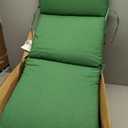 Arden Outdoor Chaise Lounge Cushion, 22 x 77, Rain-Proof, Fade Resistant Bright Moss Green Leala